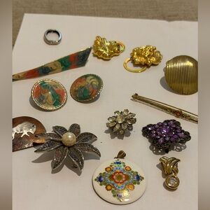 Vintage Jewelry Collection with Gold and Silver Accents